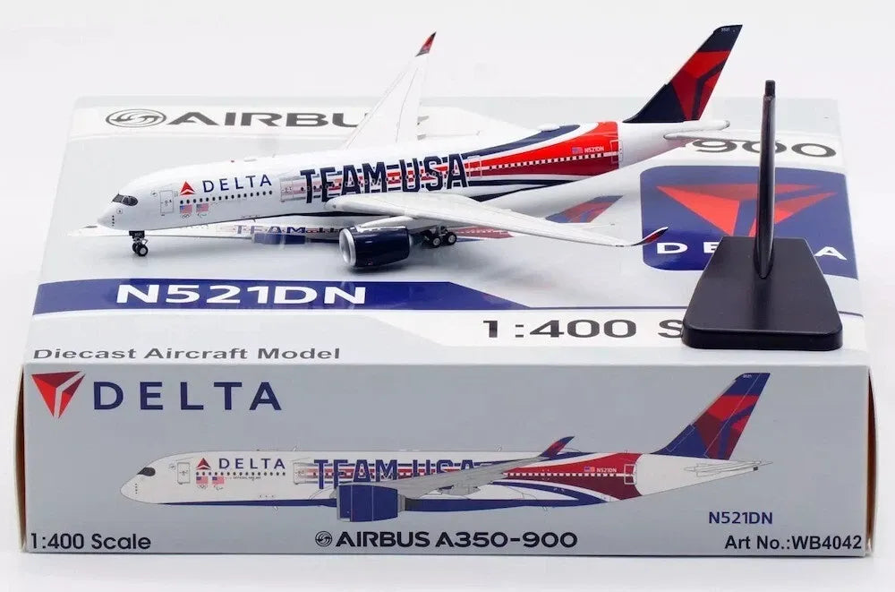WB MODELS A350-941 DELTA AIR LINES TEAM USA (DETACHABLE GEAR) REG: N521DN