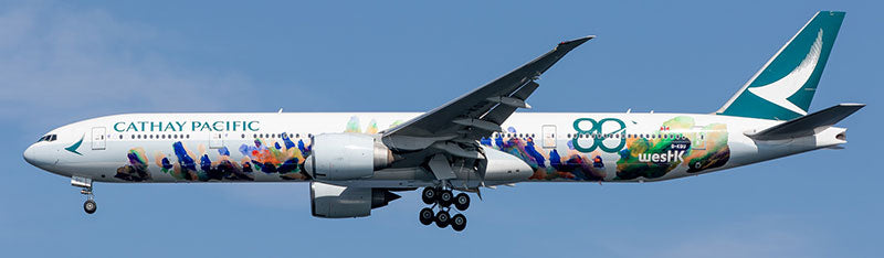 WB MODELS B777-367ER CATHAY PACIFIC "SPIRIT OF HONG KONG" (DETACHABLE GEAR) REG: B-KQU