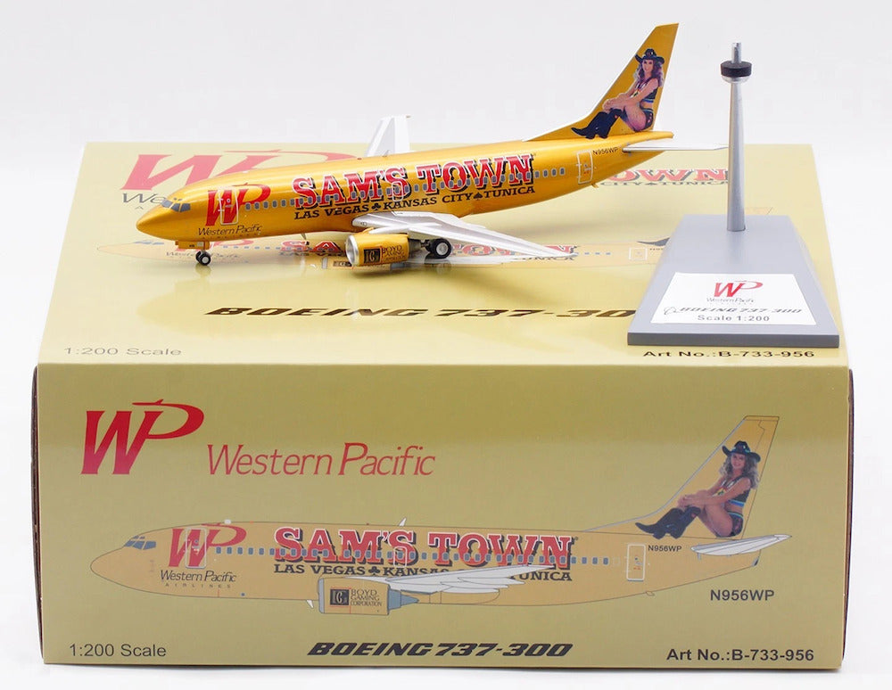 WB MODELS B737-3Q8 WESTERN PACIFIC AIRLINES "SAMS TOWN" REG: N956WP
