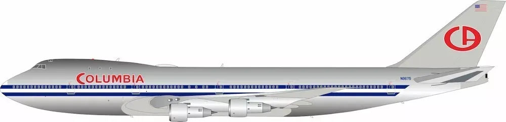 WB MODELS B747-100 COLUMBIA "AIRPORT 75" REG: N9675