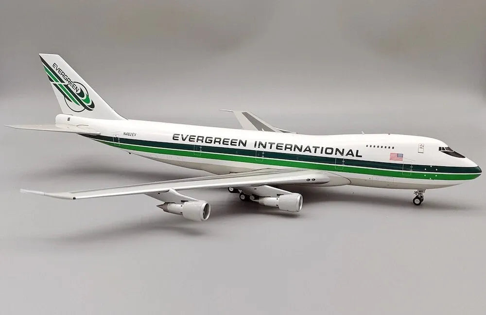 WB MODELS B747-212B EVERGREEN INTERNATIONAL REG: N482EV WITH STAND (LTD 55 MODELS)