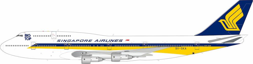 WB MODELS B747-312 SINGAPORE AIRLINES "BIG TOP" REG: 9V-SKA