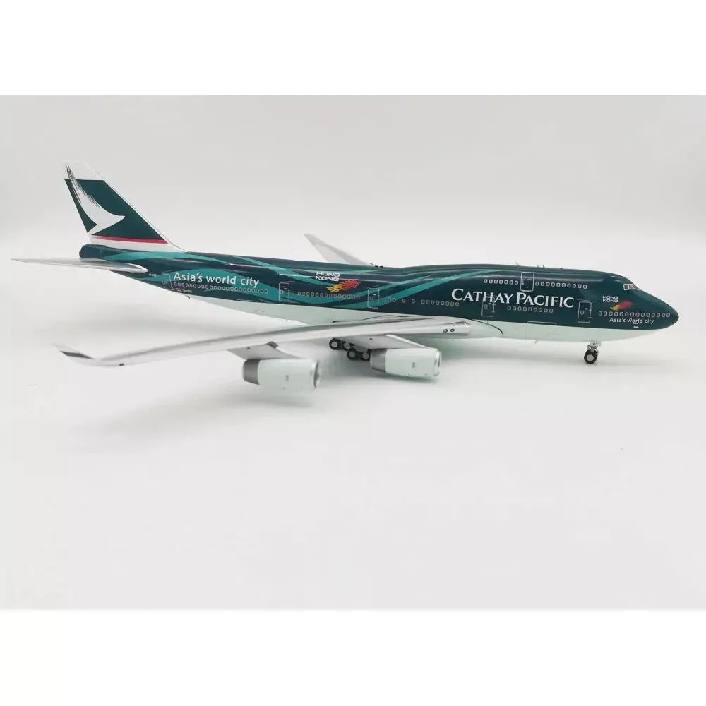 WBMODELS B747- 400 CATHAY PACIFIC REG: B-HOY WITH STAND