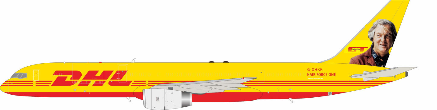 WB MODELS B757-28A(PCF) DHL AIR "JAMES MAY-HAIR FORCE ONE" REG: G-DHKK