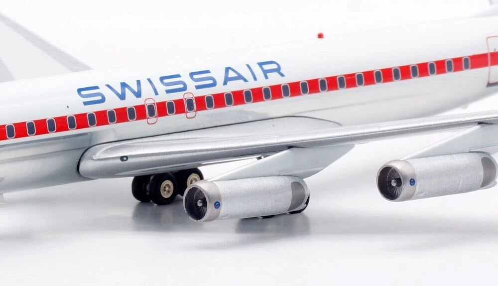 WB MODELS DC-8-62 SWISSAIR REG: HB-IDG WITH STAND