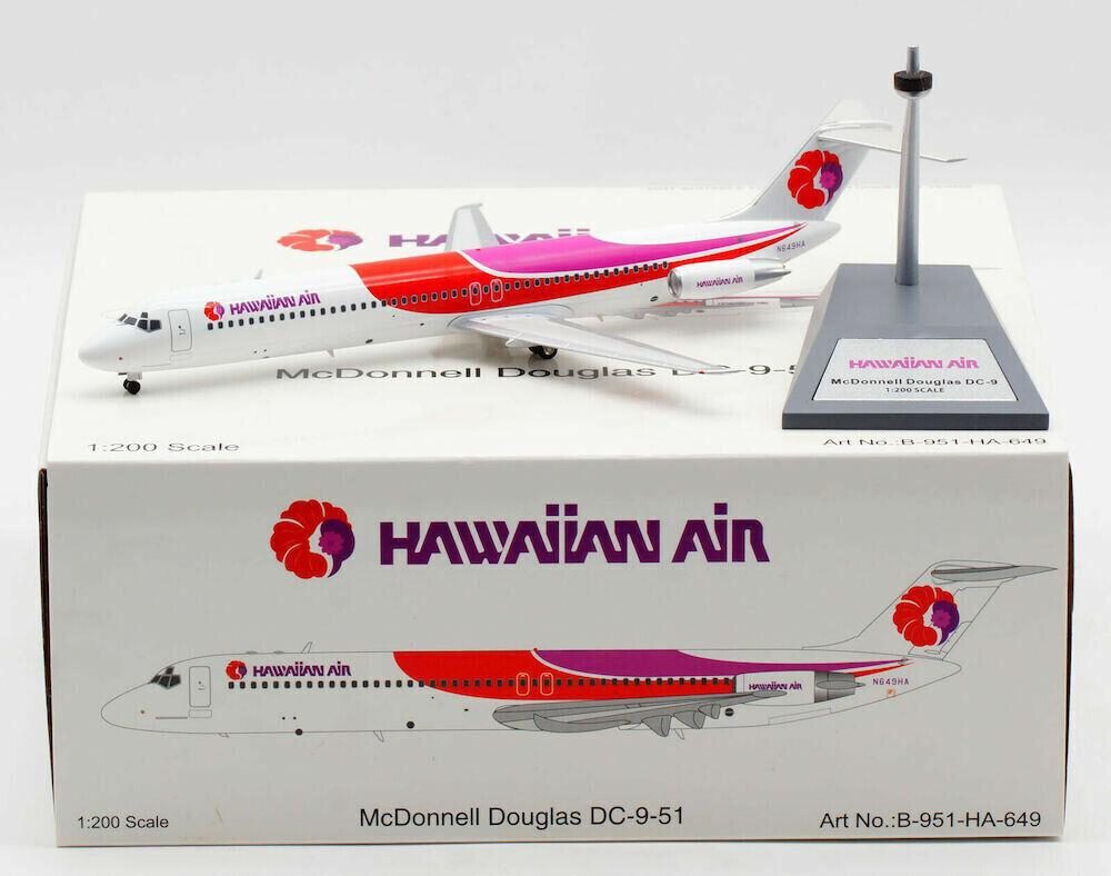 WB MODELS DC-9-51 HAWAIIAN AIR REG: N649HA