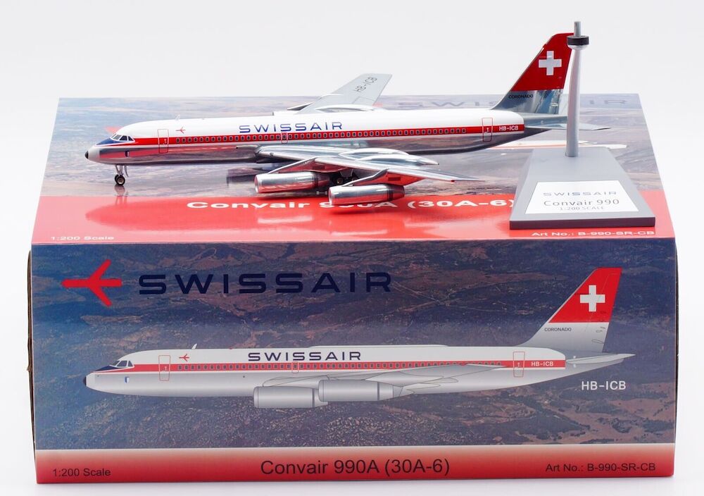 WB MODELS CONVAIR 990A CORONADO SWISSAIR REG: HB-ICB
