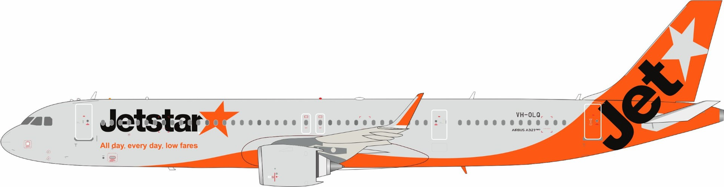 WB MODELS  A321-251NX JETSTAR AIRWAYS REG: VH-OLQ WITH STAND