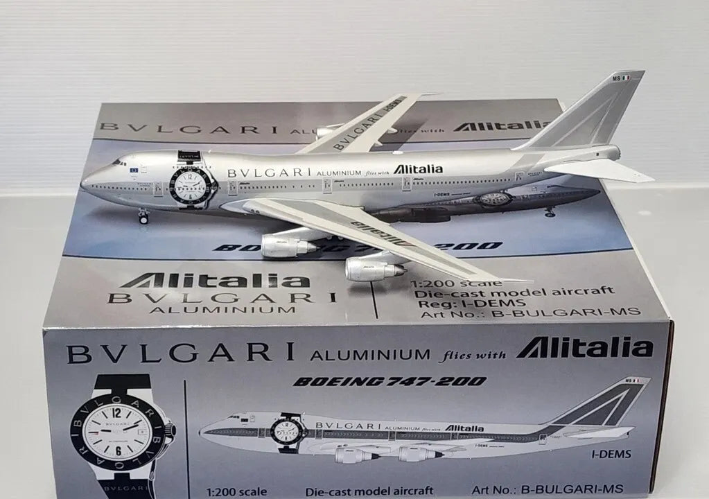 WB MODELS B747-243B ALITALIA "BULGARI" REG: I-DEMS