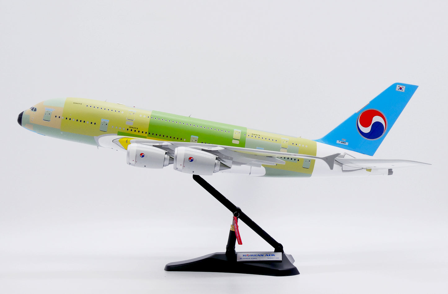 JC WINGS A380 KOREAN AIR "BARE METAL" REG: F-WWSS