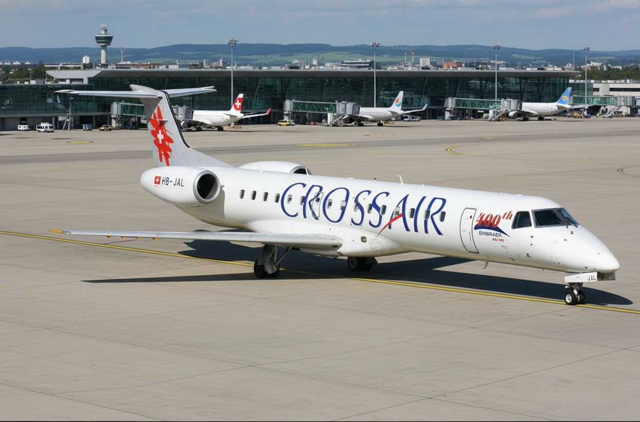 JC WINGS ERJ-145 CROSSAIR "400TH" REG: HB-JAL