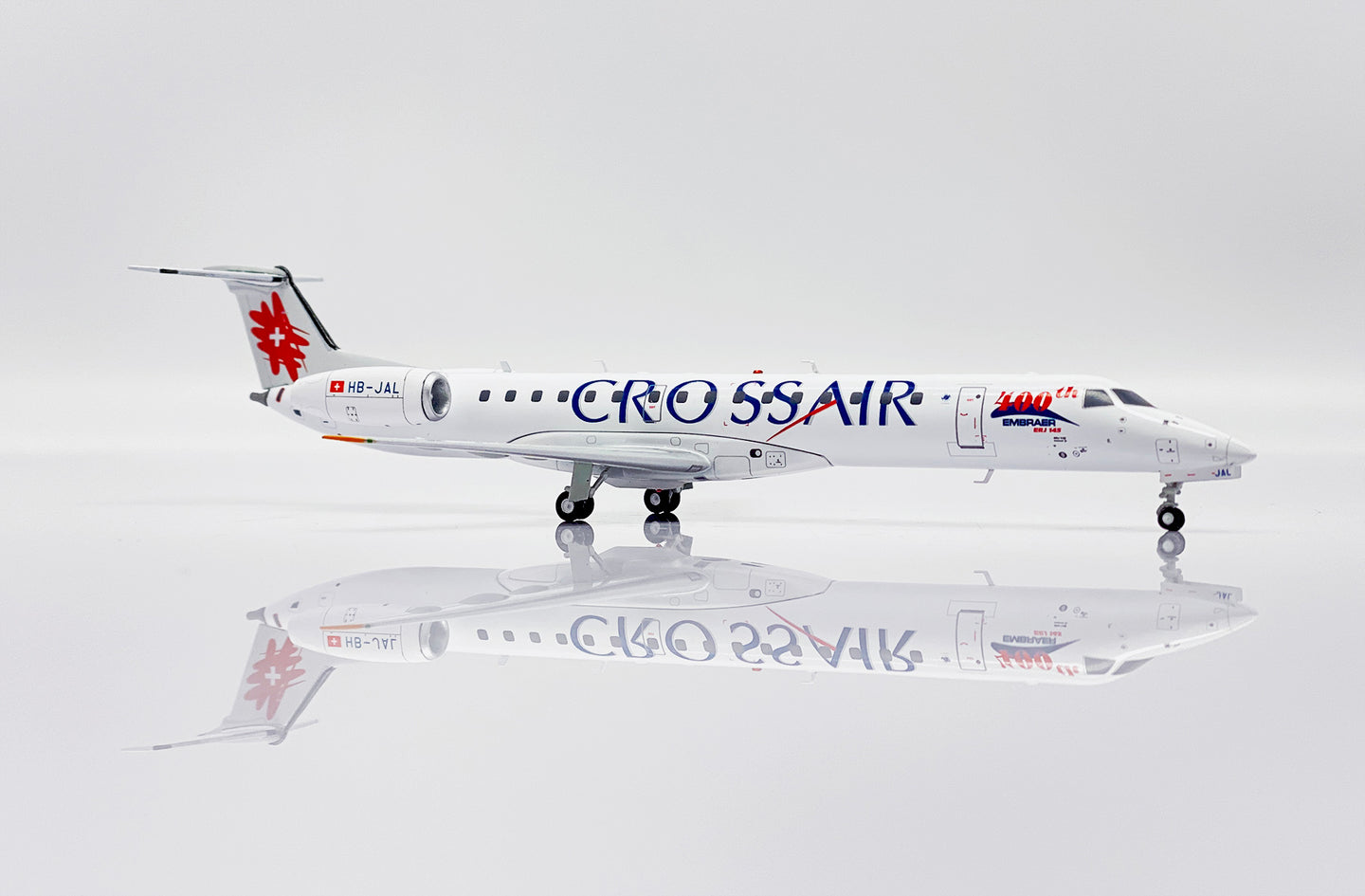 JC WINGS ERJ-145 CROSSAIR "400TH" REG: HB-JAL