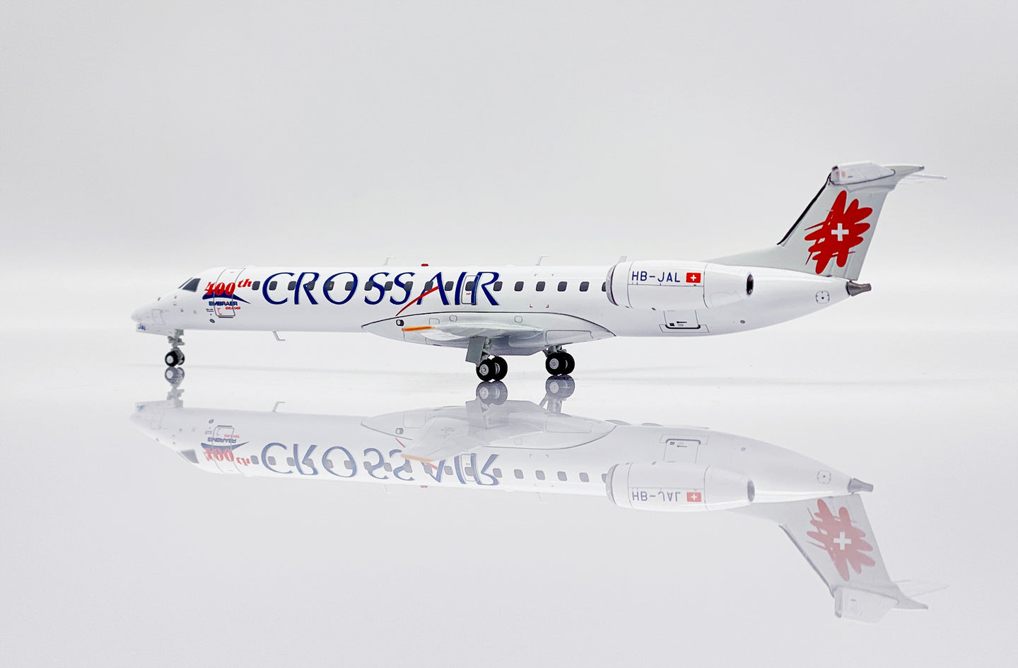 JC WINGS ERJ-145 CROSSAIR "400TH" REG: HB-JAL