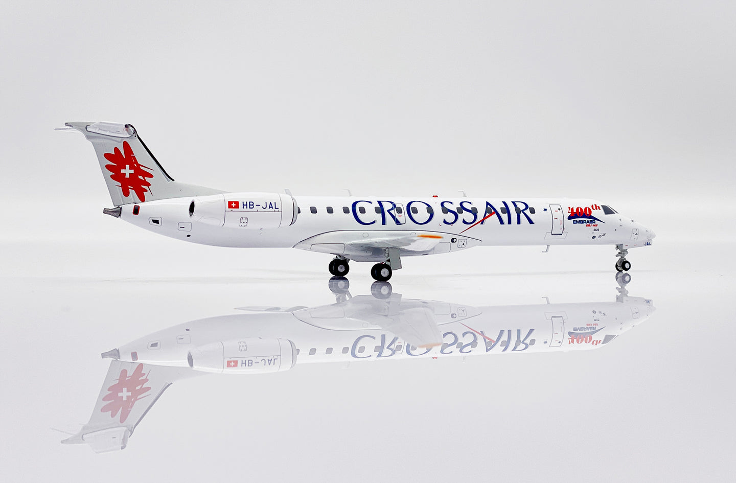 JC WINGS ERJ-145 CROSSAIR "400TH" REG: HB-JAL