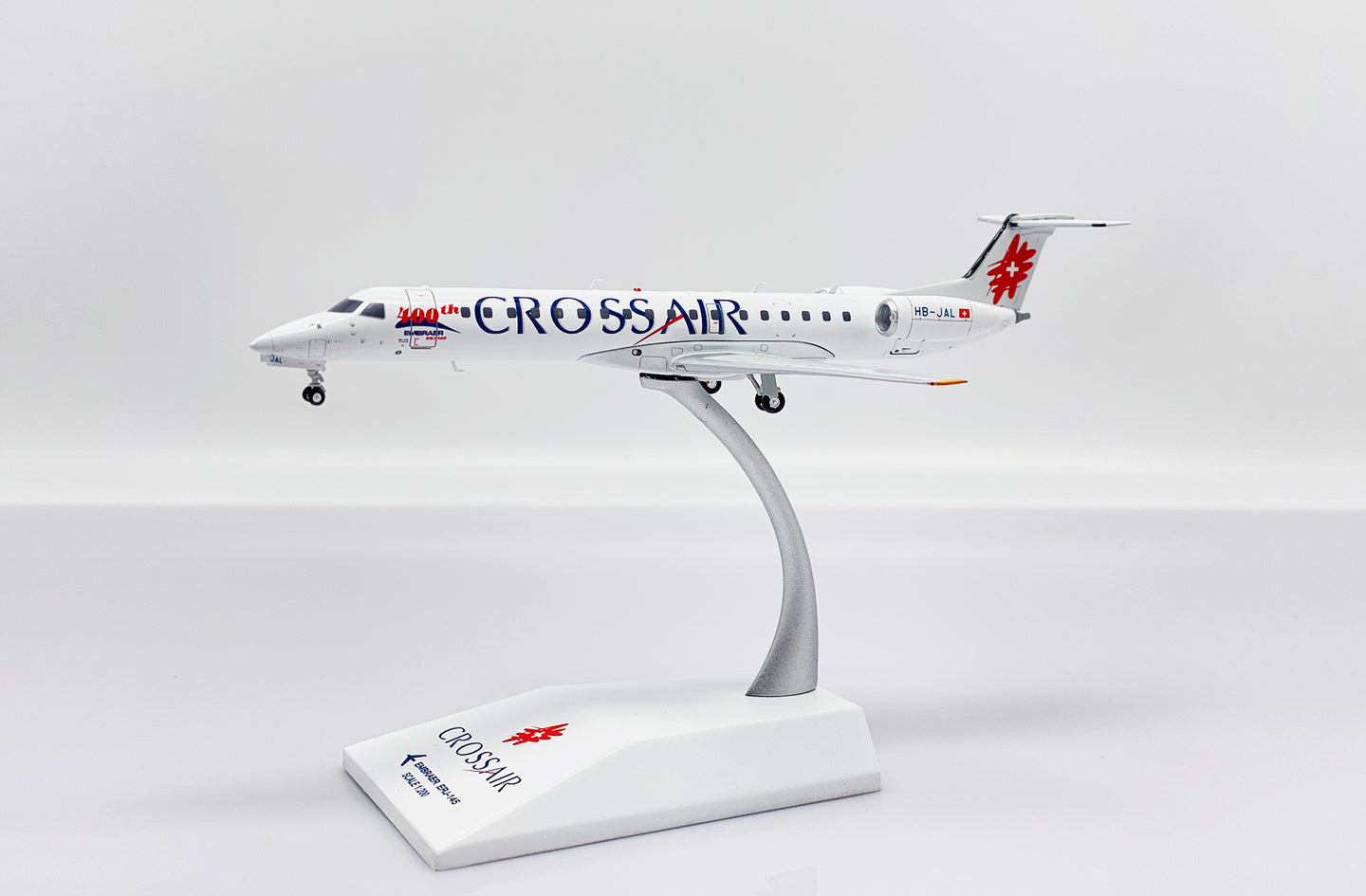 JC WINGS ERJ-145 CROSSAIR "400TH" REG: HB-JAL