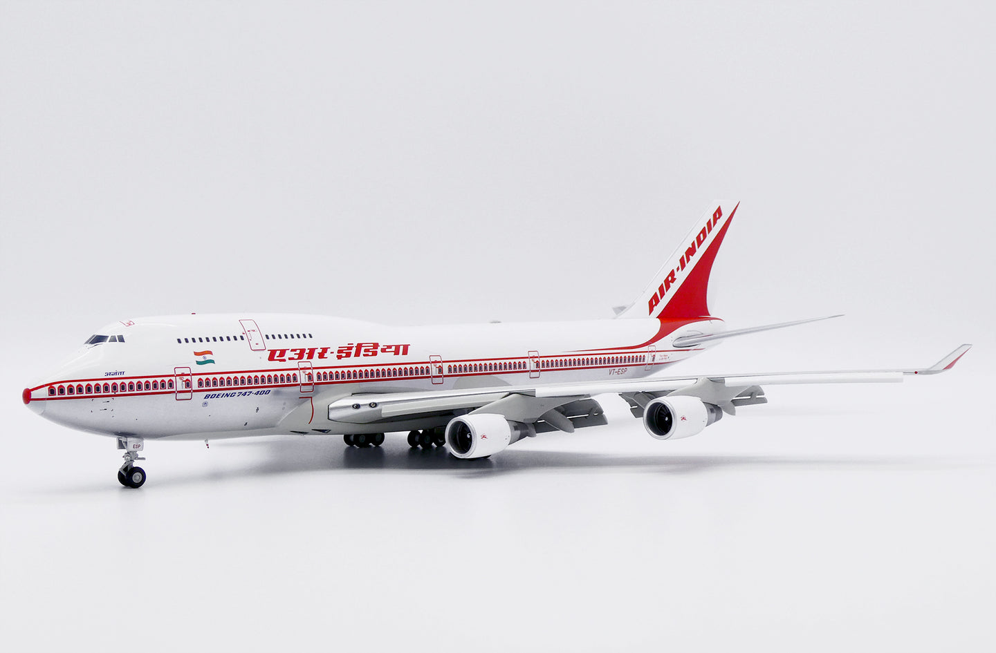 JC WINGS B747-400 AIR INDIA (POLISHED) (FLAPS DOWN) REG: VT-ESP