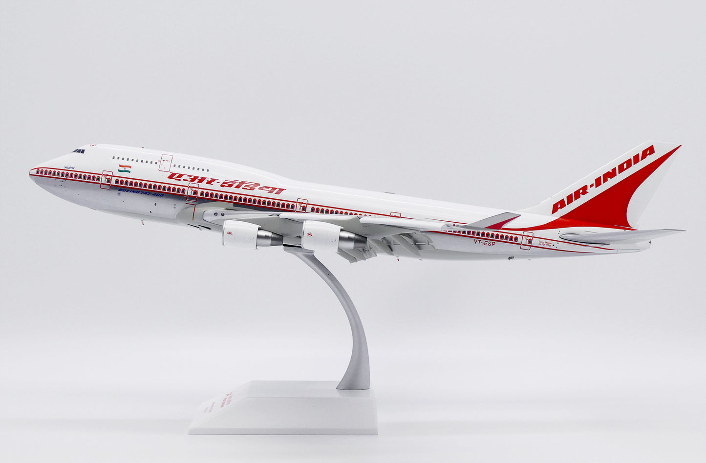 JC WINGS B747-400 AIR INDIA (POLISHED) (FLAPS DOWN) REG: VT-ESP