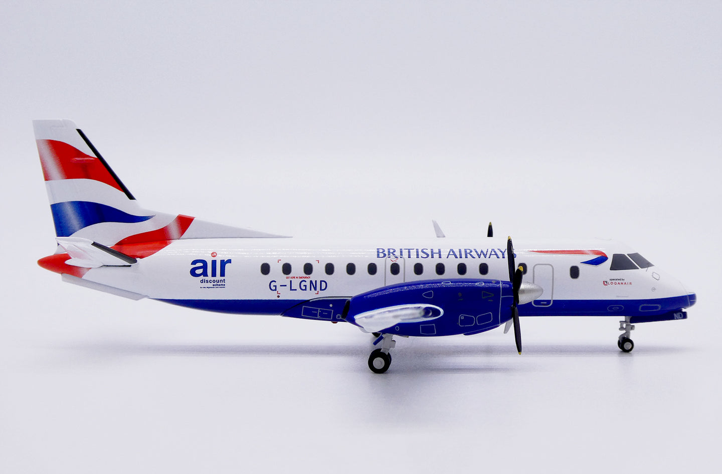 JC WINGS SAAB 340B BRITISH AIRWAYS (LOGANAIR) REG: G-LGND