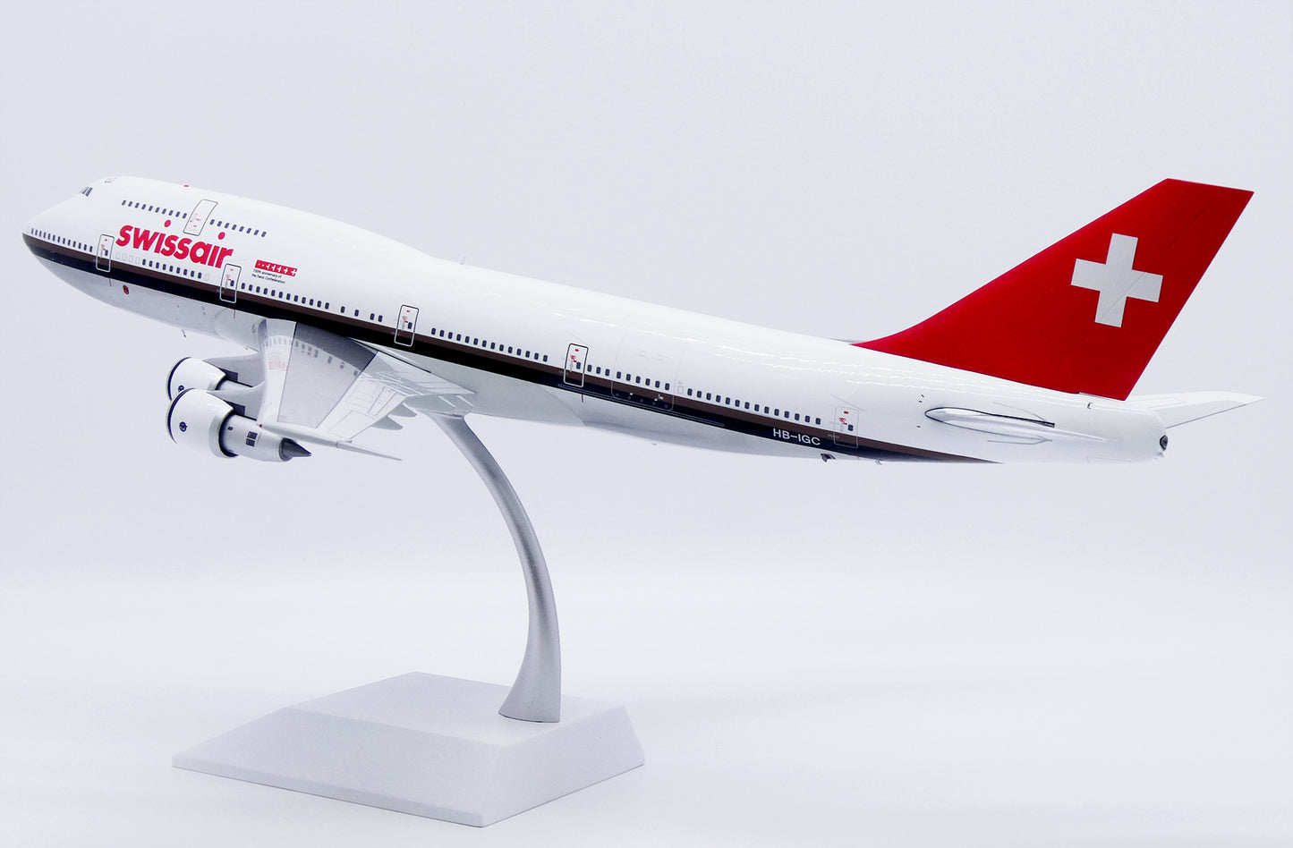 JC WINGS B747-300M SWISSAIR "700TH ANNIVERSARY OF THE SWISS CONFEDERATION "(POLISHED) REG: HB-IGC