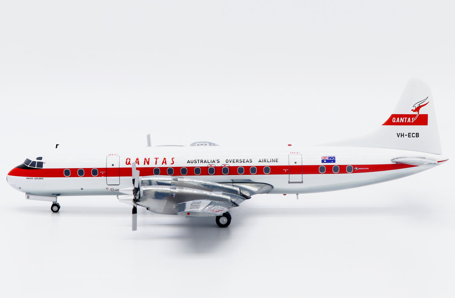 JC WINGS L-188C ELECTRA QANTAS (POLISHED) REG: VH-ECB