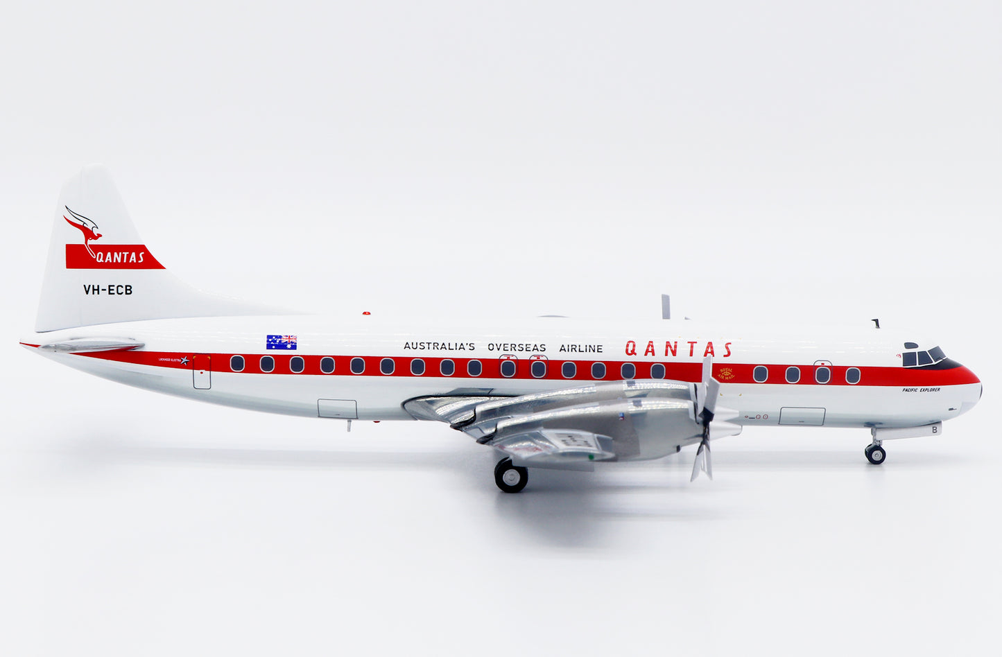 JC WINGS L-188C ELECTRA QANTAS (POLISHED) REG: VH-ECB