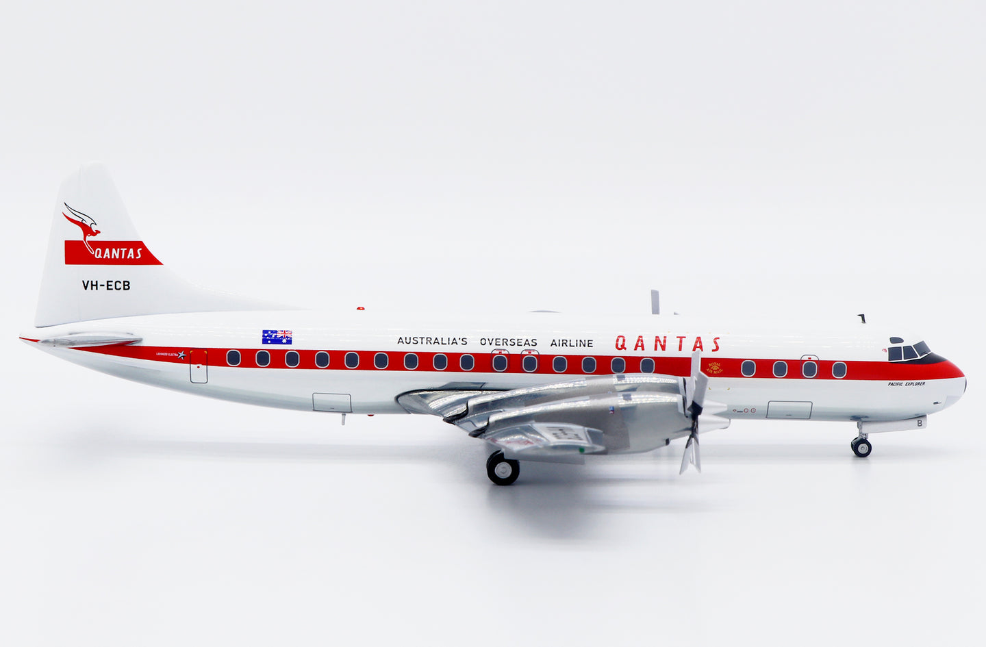 JC WINGS L-188C ELECTRA QANTAS (POLISHED) REG: VH-ECB