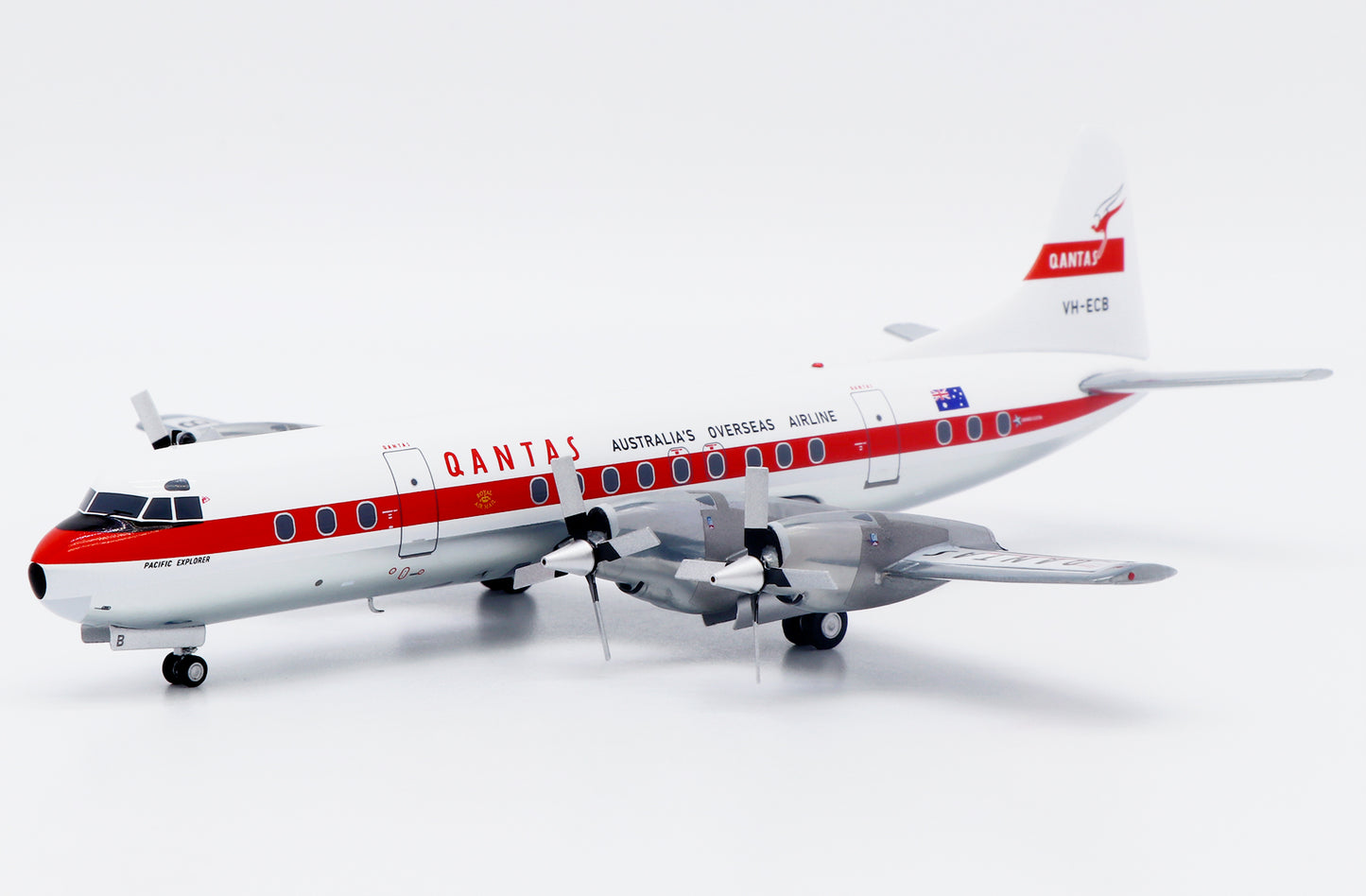 JC WINGS L-188C ELECTRA QANTAS (POLISHED) REG: VH-ECB
