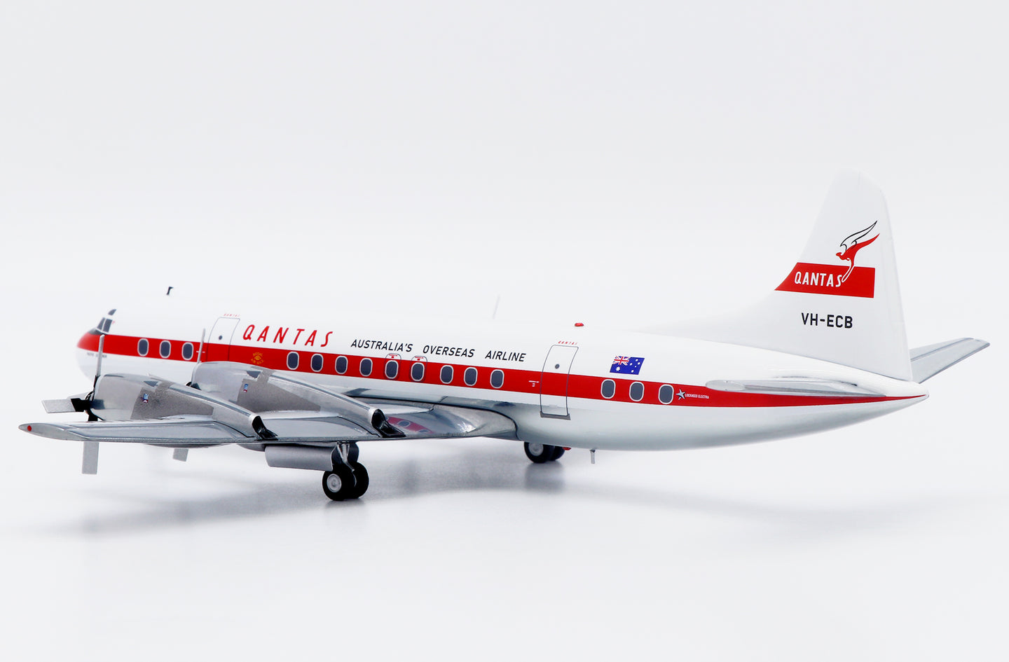 JC WINGS L-188C ELECTRA QANTAS (POLISHED) REG: VH-ECB