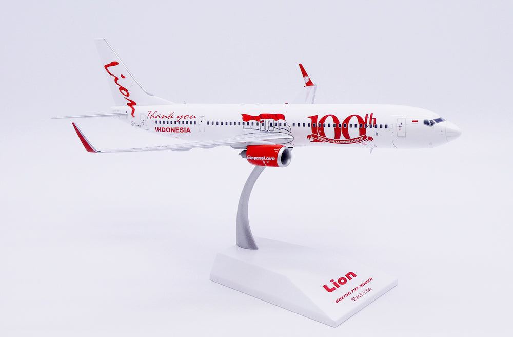 JC WINGS B737-900ER LION AIR "100TH BOEING NEXT-GENERATION 737" REG: PK-LOF