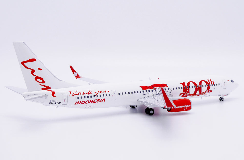 JC WINGS B737-900ER LION AIR "100TH BOEING NEXT-GENERATION 737" REG: PK-LOF