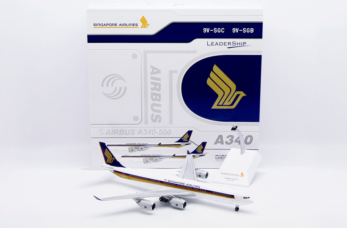 JC WINGS A340-500 SINGAPORE AIRLINES "OLD TITLES" REG: 9V-SGC