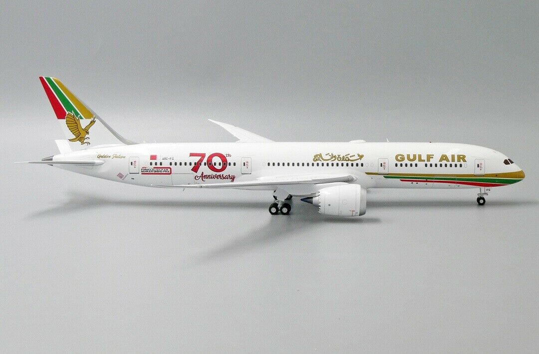 JC WINGS B787-9 GULF AIR RETRO LIVERY REG: A9C-FG