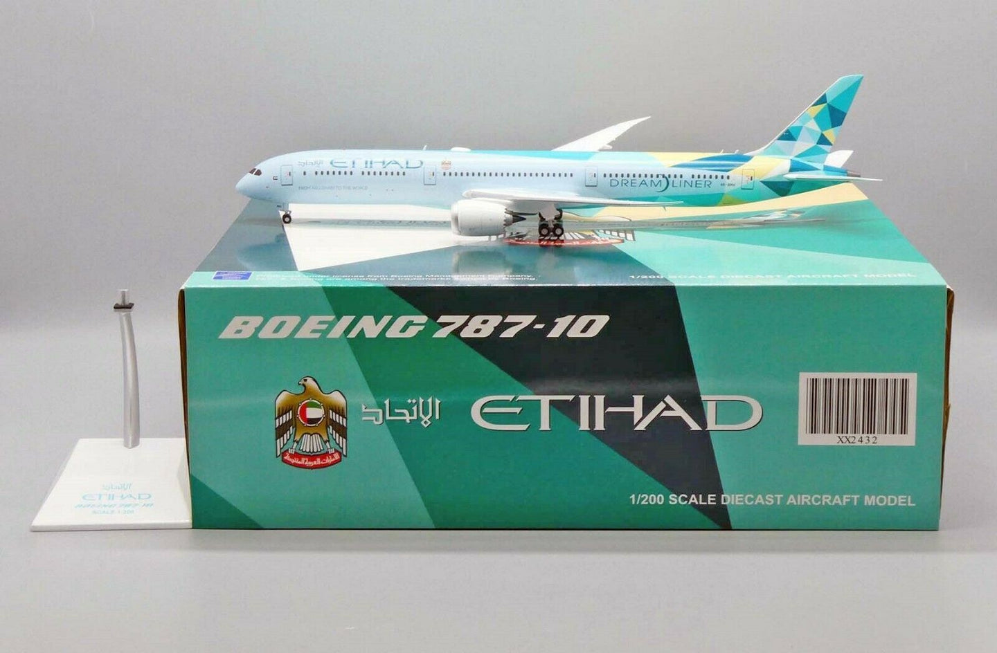 JC WINGS B787-10 DREAMLINER ETIHAD AIRWAYS "GREENLINER" REG: A6-BMH