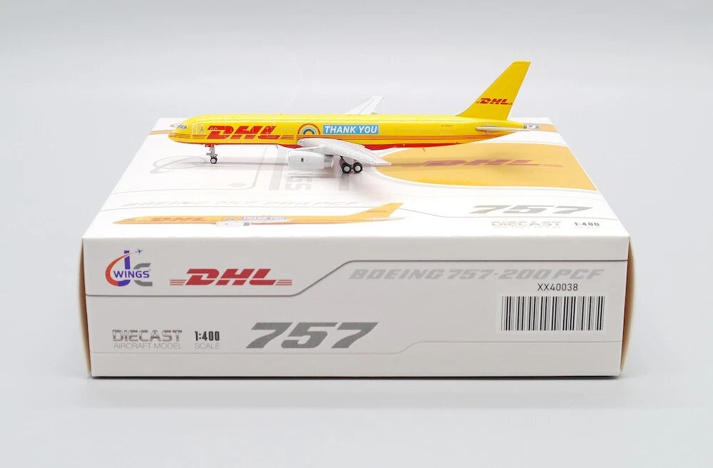 JC WINGS B757-200(PCF) DHL THANK YOU REG: G-DHKF