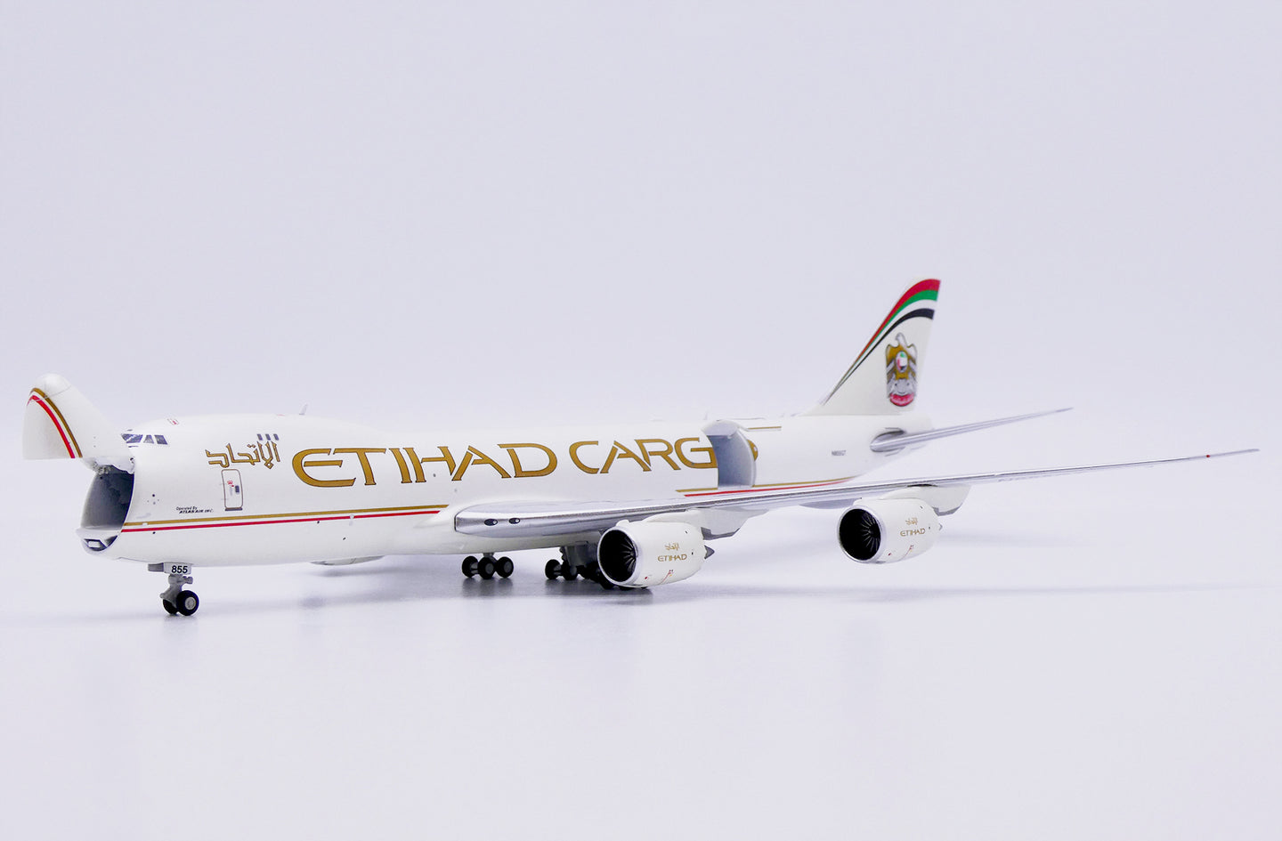 JC WINGS B747-8F ETIHAD CARGO (INTERACTIVE SERIES) REG: N855GT