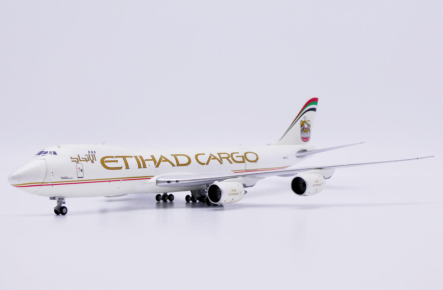 JC WINGS B747-8F ETIHAD CARGO (INTERACTIVE SERIES) REG: N855GT