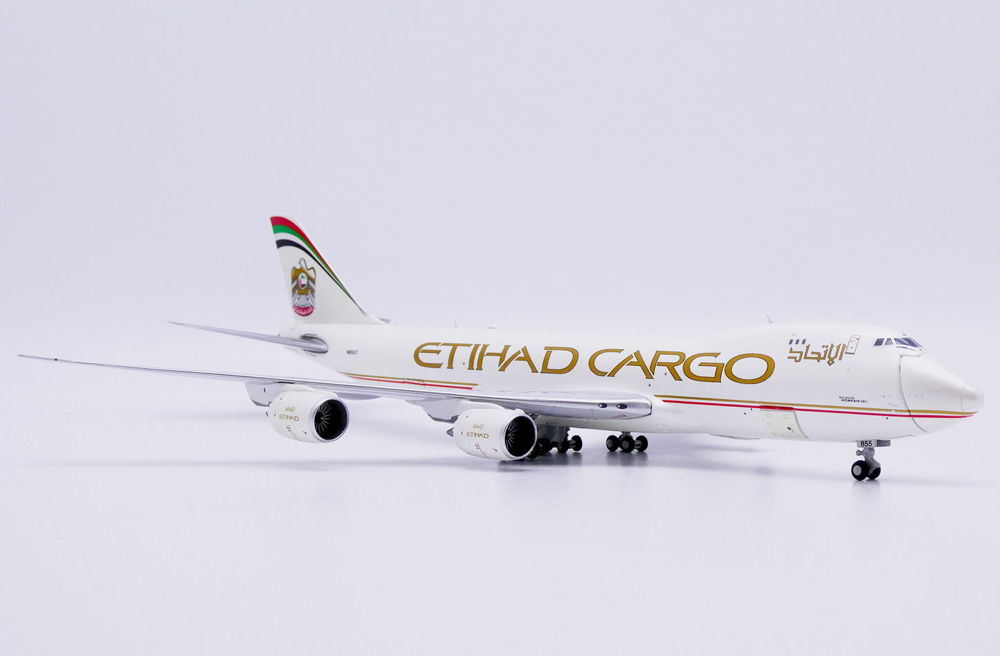 JC WINGS B747-8F ETIHAD CARGO (INTERACTIVE SERIES) REG: N855GT