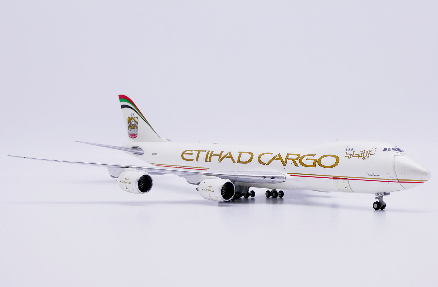 JC WINGS B747-8F ETIHAD CARGO (INTERACTIVE SERIES) REG: N855GT