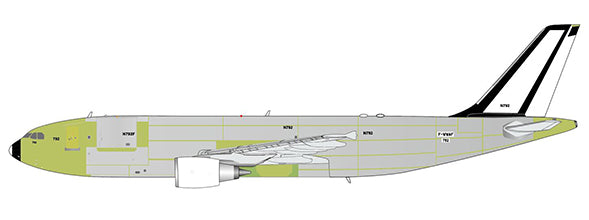 JC WINGS A300-600R HOUSE COLOURS "FACTORY BARE METAL" REG: F-WWAF