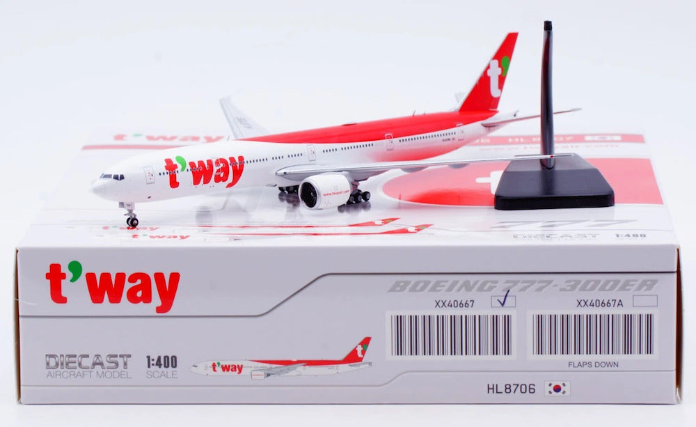 JC WINGS B777-300ER T'WAY AIR REG: HL8706