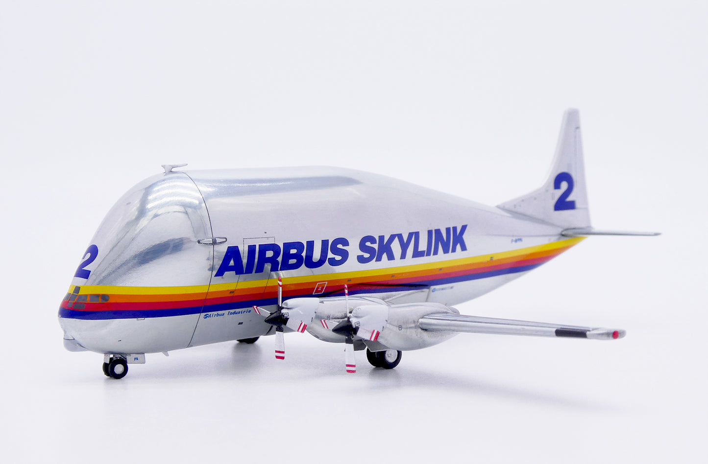 JC WINGS SKYLINK AERO SPACELINES 337SGT SUPER GUPPY TURBINE (POLISHED) REG: F-BPPA