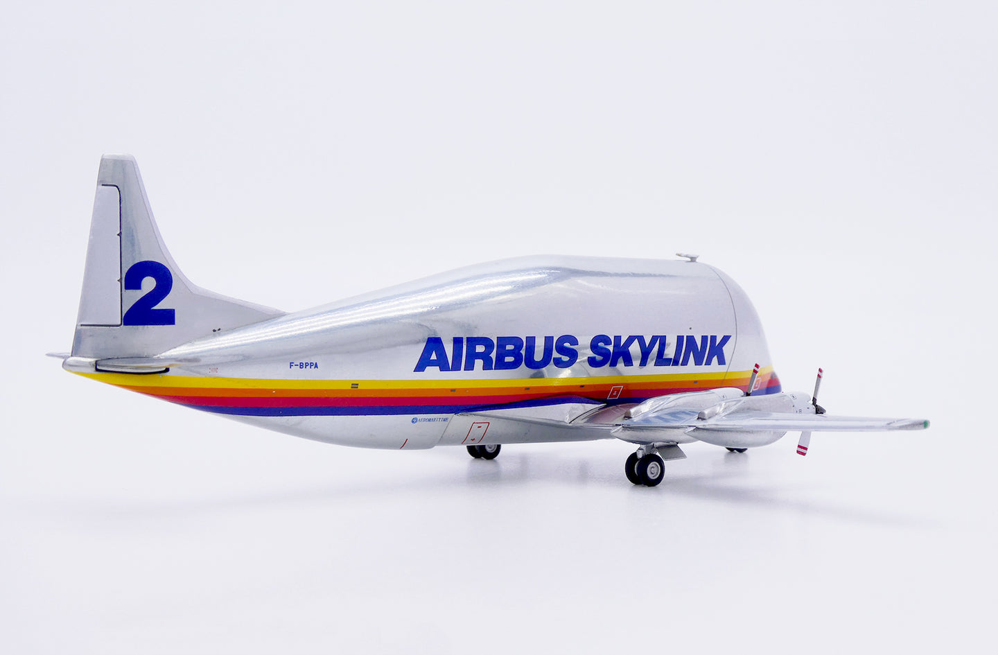 JC WINGS SKYLINK AERO SPACELINES 337SGT SUPER GUPPY TURBINE (POLISHED) REG: F-BPPA