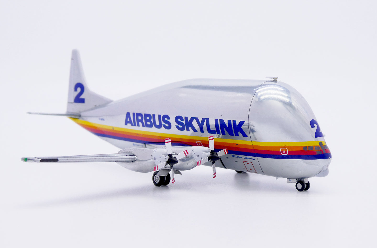 JC WINGS SKYLINK AERO SPACELINES 337SGT SUPER GUPPY TURBINE (POLISHED) REG: F-BPPA