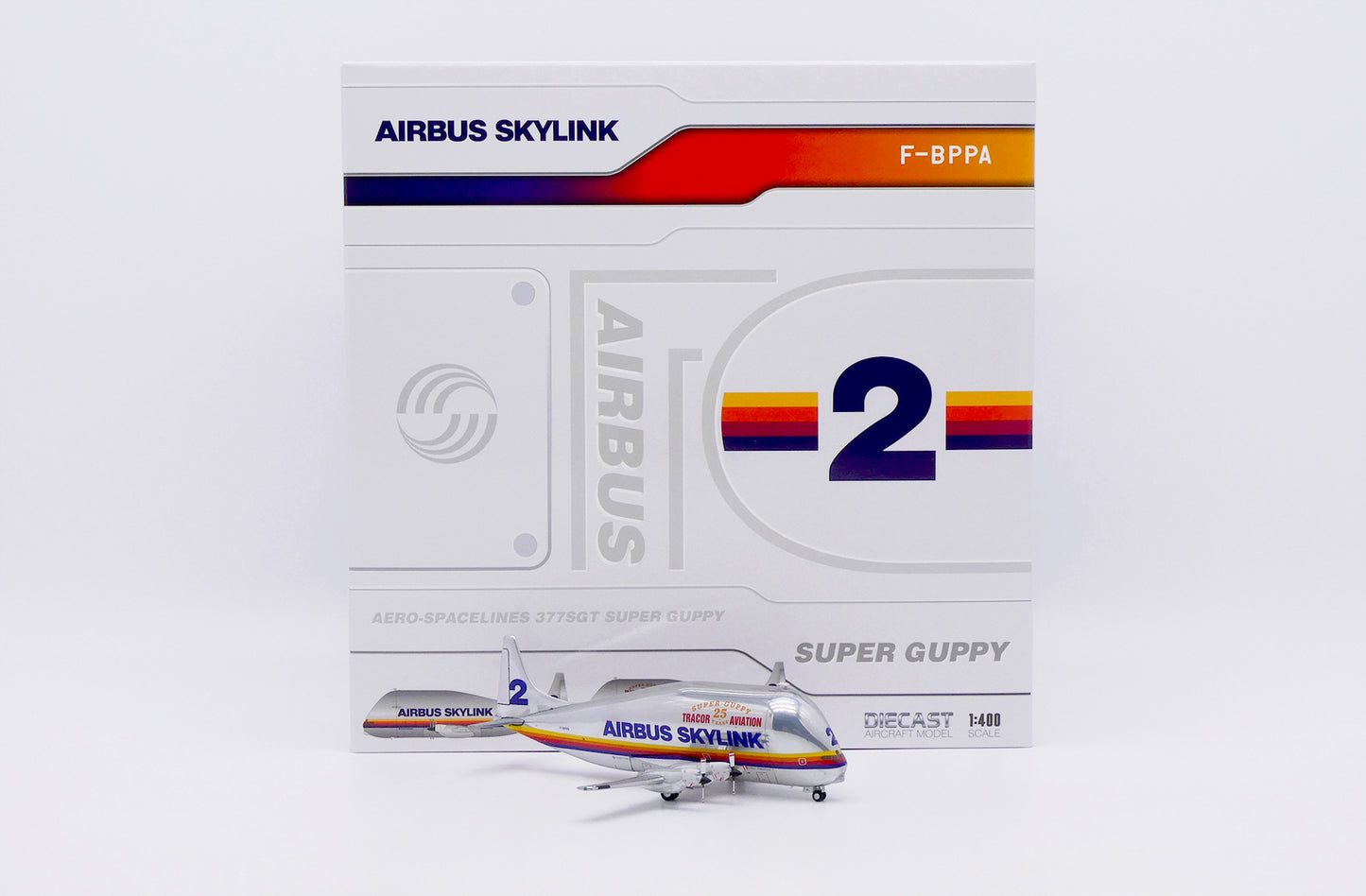 JC WINGS SKYLINK AERO SPACELINES 337SGT SUPER GUPPY TURBINE "TRACOR AVIATION 25 YEARS" REG: F-BPPA
