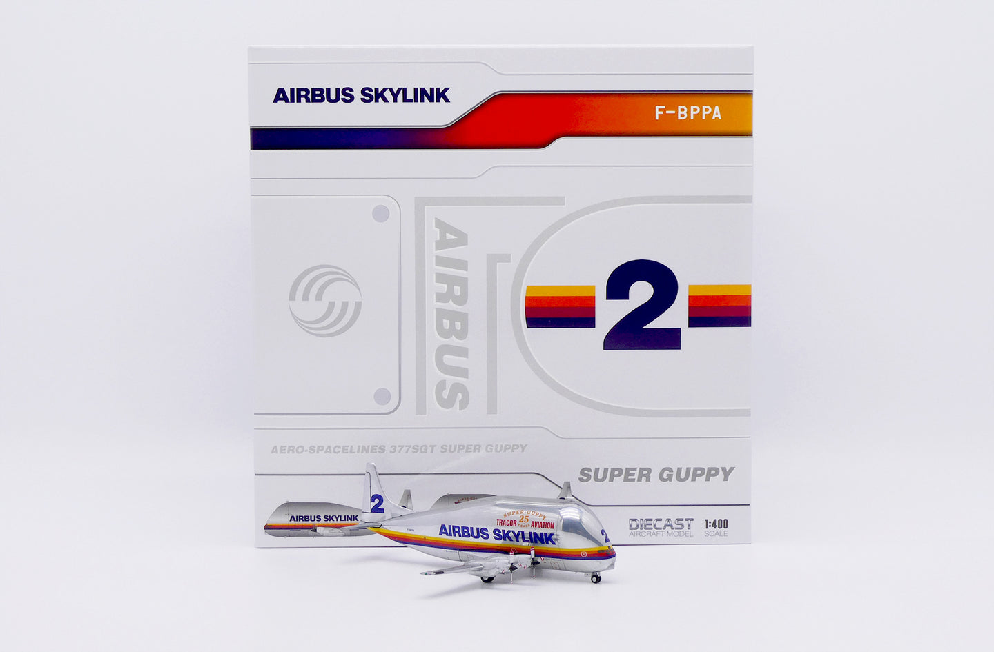 JC WINGS SKYLINK AERO SPACELINES 337SGT SUPER GUPPY TURBINE "TRACOR AVIATION 25 YEARS" REG: F-BPPA