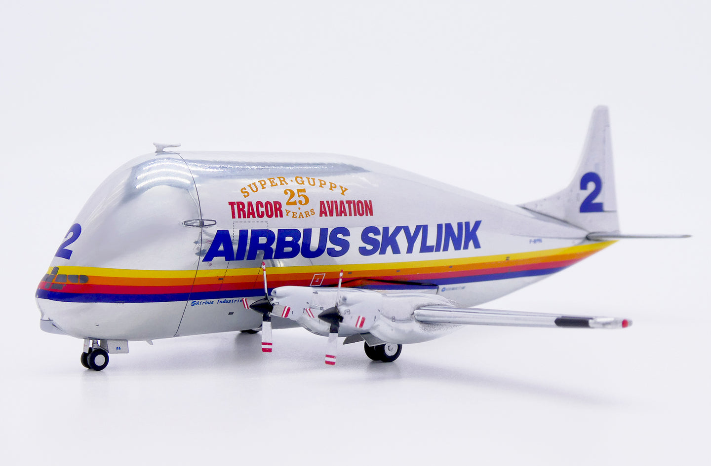 JC WINGS SKYLINK AERO SPACELINES 337SGT SUPER GUPPY TURBINE "TRACOR AVIATION 25 YEARS" REG: F-BPPA