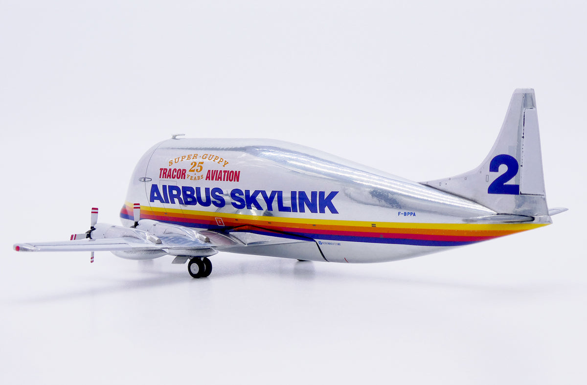 JC WINGS SKYLINK AERO SPACELINES 337SGT SUPER GUPPY TURBINE "TRACOR AVIATION 25 YEARS" REG: F-BPPA