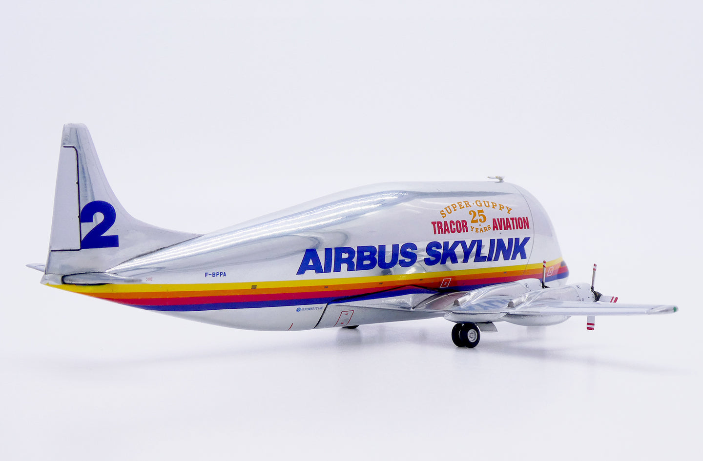 JC WINGS SKYLINK AERO SPACELINES 337SGT SUPER GUPPY TURBINE "TRACOR AVIATION 25 YEARS" REG: F-BPPA