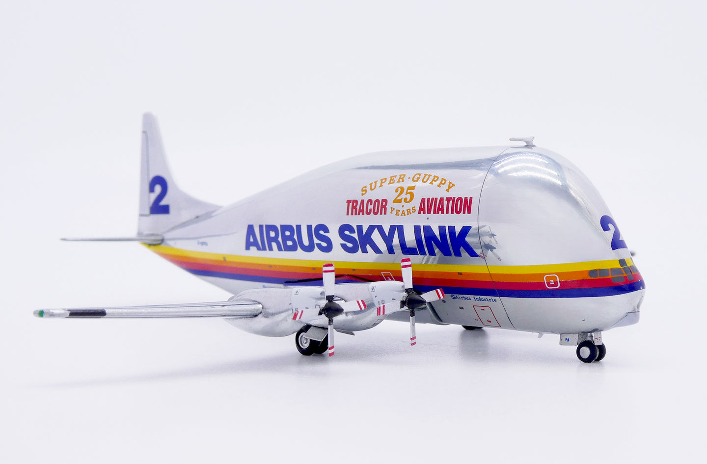 JC WINGS SKYLINK AERO SPACELINES 337SGT SUPER GUPPY TURBINE "TRACOR AVIATION 25 YEARS" REG: F-BPPA