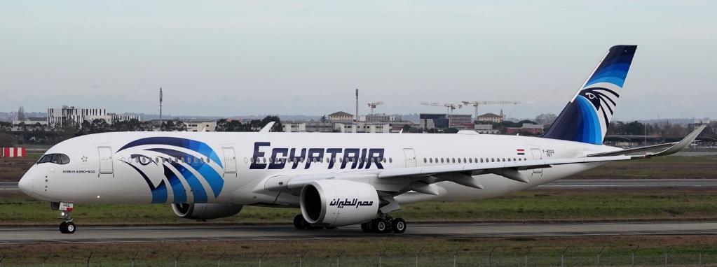 JC WINGS A350-900XWB EGYPTAIR (FLAPS DOWN) REG: SU-GGE